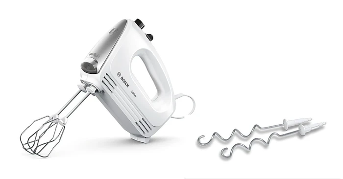 Bosch CleverMixx Spotlight Handmixer – 500 Watt, Mit LED-Beleuchtung, 4 Geschwindigkeiten & Zubehör