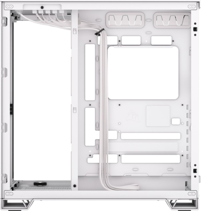 Corsair 6500X RGB, biały, szklane okno