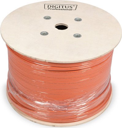 Digitus Professional Twisted-Pair Duplex kabel przyłączeniowy, Cat7, S/FTP, bez wtyczki, 500m, pomarańczowy, Eca