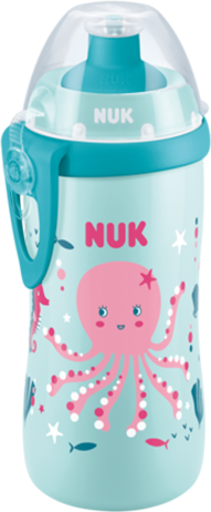 NUK Junior Cup bidon z kameleon efekt octopus różowy/turkusowy, 300ml
