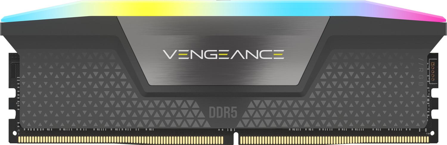 Corsair Vengeance RGB grau DIMM Kit 64GB, DDR5-5600, CL40