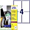 Avery-Zweckform Folienetiketten ultra resistent, 92.1x139mm, wetterfest, weiß, 10 Blatt (L7915-40)