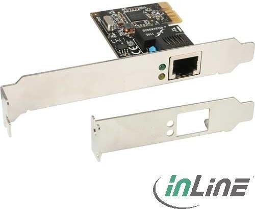InLine Gigabit adapter LAN, RJ-45, PCIe 1.0 x1