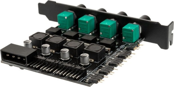 Lamptron CP436 ARGB czarny, zaślepka slotu PCI Oświetlenie i sterowanie wentylatorów 4-kanałowe