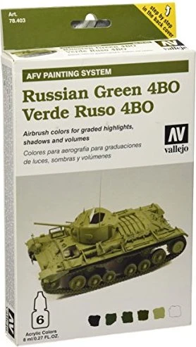 Vallejo Sprühdose Russisches Grün 4BO – 400 Ml, Für Modellbau, Metall & Plastik, Hochpigmentiert