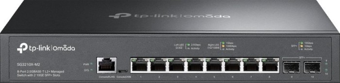 TP-Link SG3210X-M2 Rack 2.5G Managed switch, 8x RJ-45, 2x SFP+