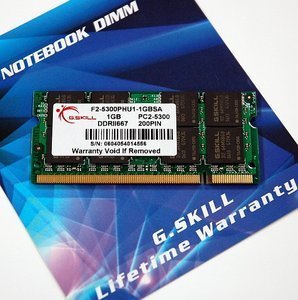 G.Skill SA Series SO-DIMM 1GB, DDR2-667, CL5