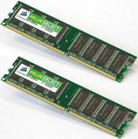 Corsair ValueSelect DIMM Kit 2GB, DDR2-667, CL5