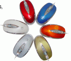 A4Tech SWOP-3 Rainbow Optical Wheel Mouse, PS/2 & USB (różne kolory)