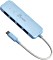 j5create Eco-Friendly 4-in-1 USB-C Hub blau, 4x USB-A 3.1, USB-C 3.1 [Stecker] (JCH341EC)