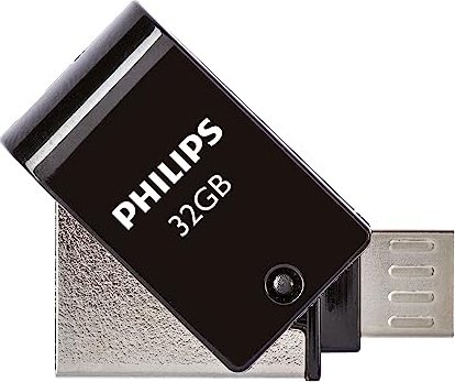 Philips USB-Flashlaufwerk mit Zweifach-Stecker, USB-A 2.0 / USB 2.0 Micro-B