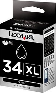 Lexmark głowica drukująca z tuszem 34 XL czarny