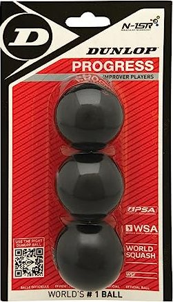 Dunlop Squashball Progress 3 Stück