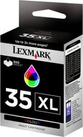 Lexmark Druckkopf mit Tinte 35 XL dreifarbig hohe Kapazität