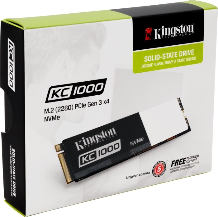 Kingston KC1000 480GB, M.2 2280/M-Key/PCIe 3.0 x4