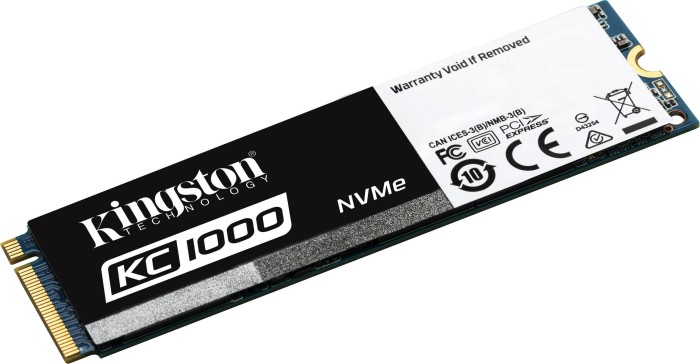Kingston KC1000 480GB, M.2 2280/M-Key/PCIe 3.0 x4