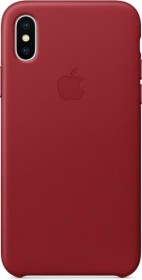 Apple Leder Case für iPhone X rot