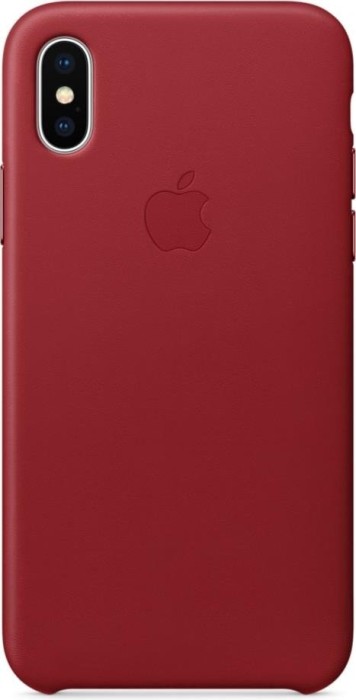 Apple Leder Case für iPhone X rot
