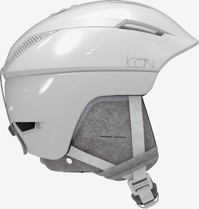 Salomon Icon² C.Air Helm white glossy premium (Damen)