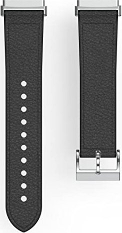 Hama Ersatzarmband Leder/Silikon 22mm für Fitbit Versa 3/Sense schwarz