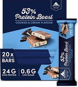 Multipower 53% Protein Bar Boost Cookies & Cream 900g (20x 45g)