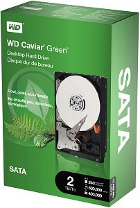 Western Digital WD Caviar Green 2TB, 32MB Cache, SATA 3Gb/s, retail