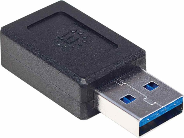Manhattan SuperSpeed+ USB C-Adapter, USB-A 3.1 [Stecker] auf USB-C 3.1 [Buchse]