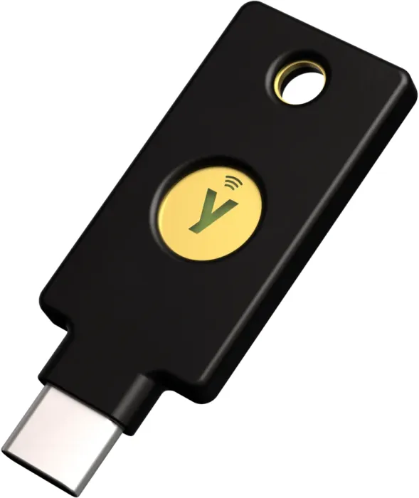 Yubico Y-400 Security Key C NFC – USB-und NFC-Sicherheitsschlüssel mit Zwei-Faktor-Authentifizierung, passend für USB-C Anschlüsse und funktioniert mit unterstützten NFC-Mobilgeräten , Blau