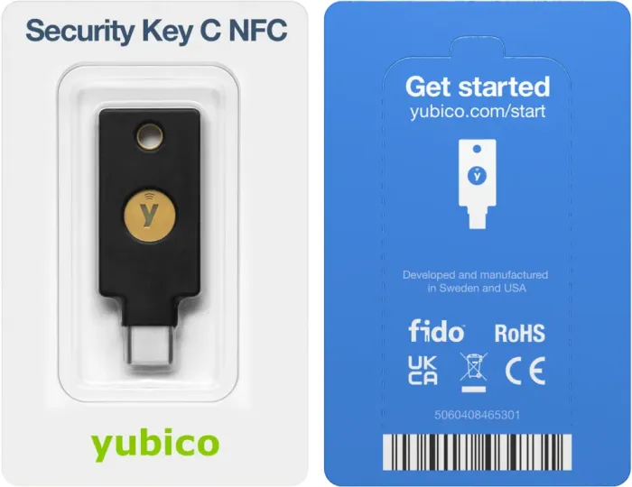 Yubico Security Key C NFC black, USB Authentifizierung, USB-C