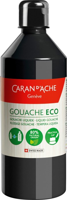 Caran d'Ache Gouache Eco 500ml, schwarz