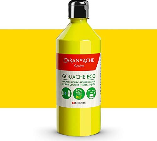 Caran d'Ache Gouache Eco 500ml, zitrongelb fluo