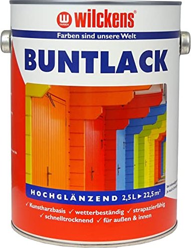 Wilckens Holz-/Metallschutz-Buntlack hochglänzend innen RAL 9005 tiefschwarz
