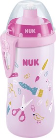 NUK Junior Cup Trinkflasche mit Push-Pull Tülle Werkzeug rosa, 300ml (10255564)