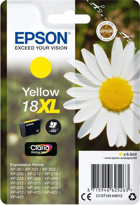 Epson Tinte 18XL gelb hohe Kapazität