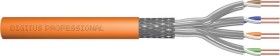 Digitus Professional Twisted-Pair Simplex Verlegekabel, Cat7, S/FTP, ohne Stecker, 100m, orange, Dca