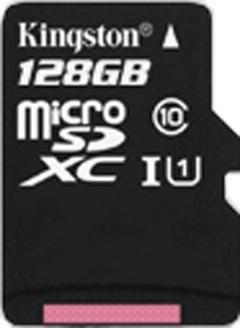 Kingston microSDXC 128GB, UHS-I, Class 10