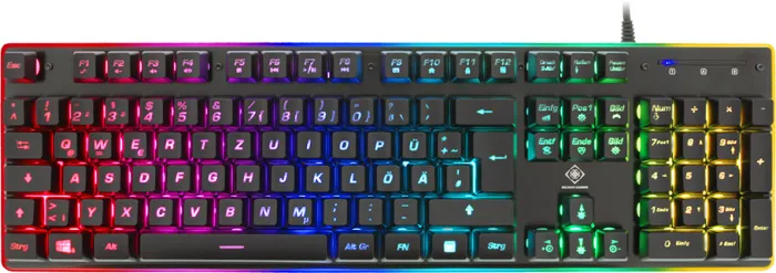 Deltaco Gaming Running RGB Gaming Keyboard, USB, DE  ...
