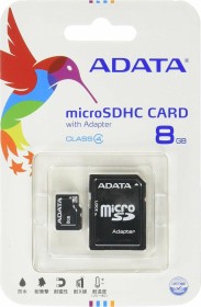ADATA Turbo microSDHC 8GB Kit, Class 4