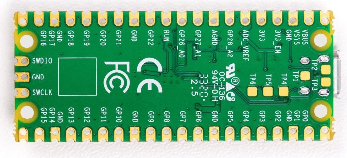 Raspberry Pi Pico Board, ohne Header