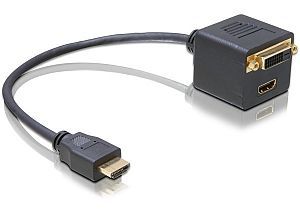 DeLOCK HDMI [wtyczka] na DVI/HDMI [gniazdko] adapter