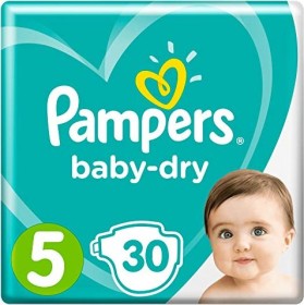 Pampers Baby-Dry Gr.5 Einwegwindel, 11-16kg, 30 Stück