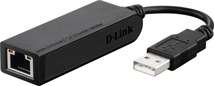 D-Link adapter LAN, RJ-45, USB-A 2.0 [wtyczka]