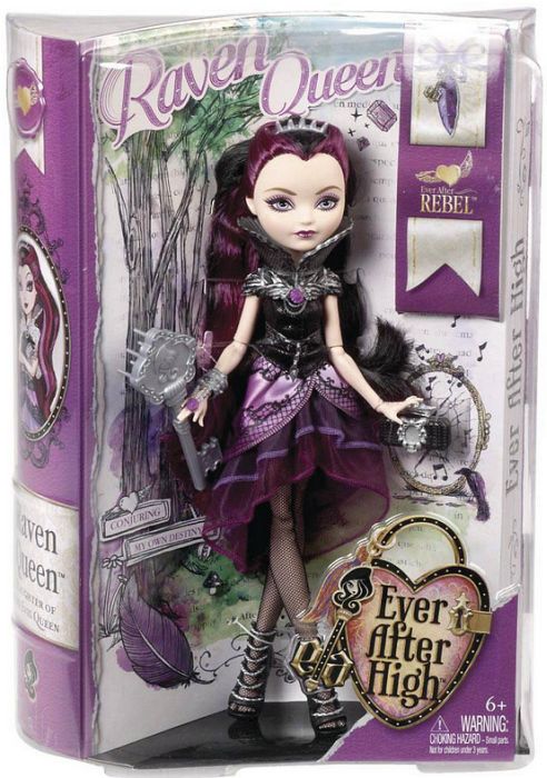 Mattel 2018 Raven Queen Ever After High First Wave Articulated Doll BBD42