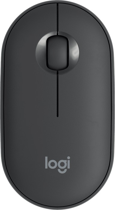 Logitech M350 Pebble Wireless Mouse dunkelgrau, USB/Bluetooth