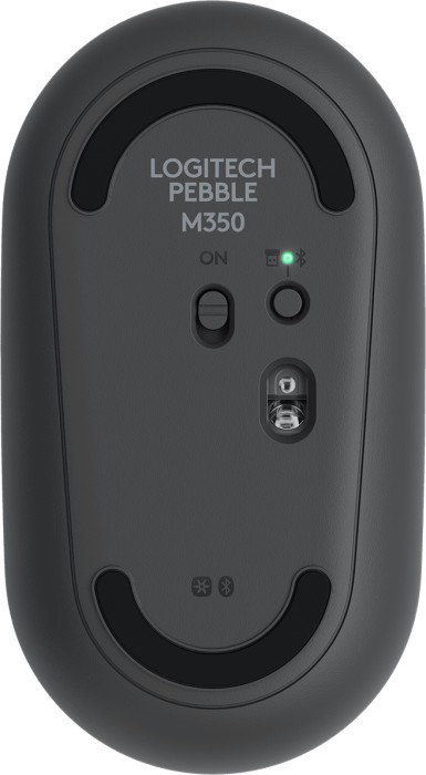 Logitech M350 Pebble Wireless Mouse Graphite, USB/Bluetooth