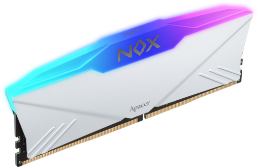 Apacer NOX RGB White DIMM Kit 16GB, DDR4-3200, CL16-20-20-38