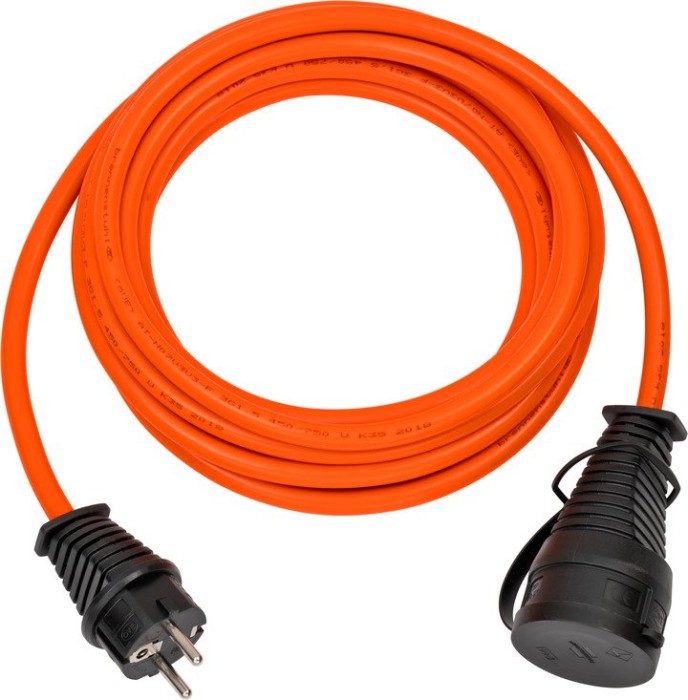 Brennenstuhl Bremaxx kabel przedłużający IP44 pomarańczowy AT-N07V3V3-F 3G1.5, 5m