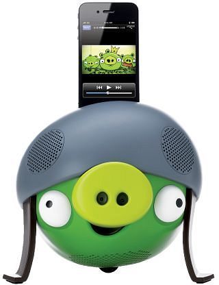 Gear4 Angry Birds Speaker Helmet Pig grün