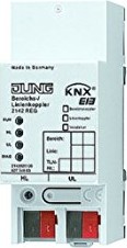Jung KNX Bereichs-/Linienkoppler, REG, 2 TE, Secure