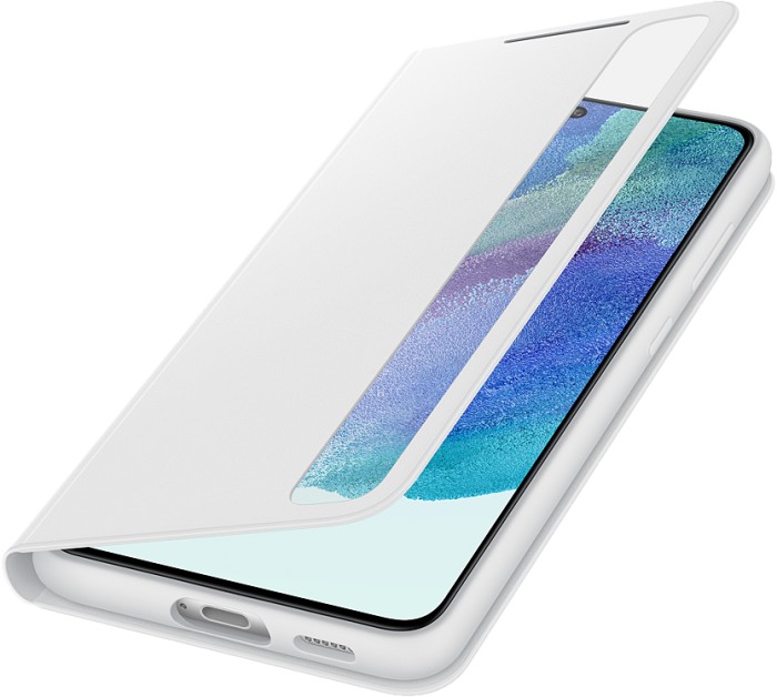 Samsung Clear View Cover für Galaxy S21 FE White